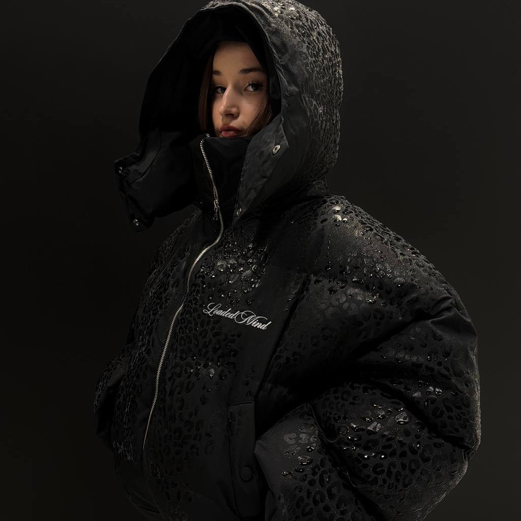 Leo Hooded Puffer - Black