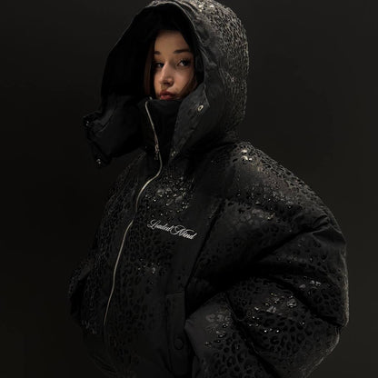 Leo Hooded Puffer - Black