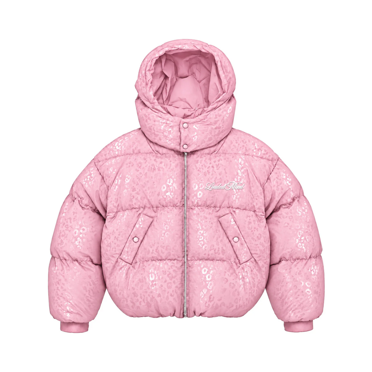 Leo Hooded Puffer - Pink