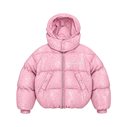 Leo Hooded Puffer - Pink