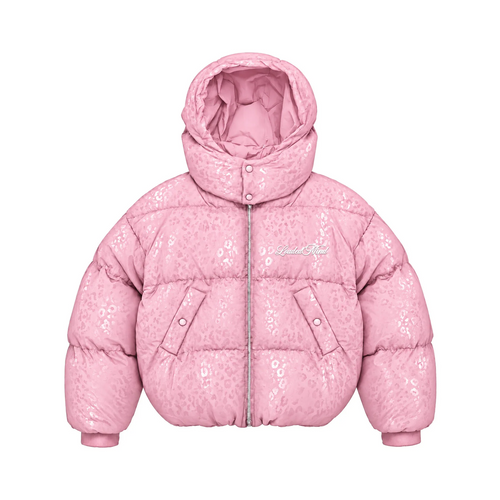 Leo Hooded Puffer - Pink