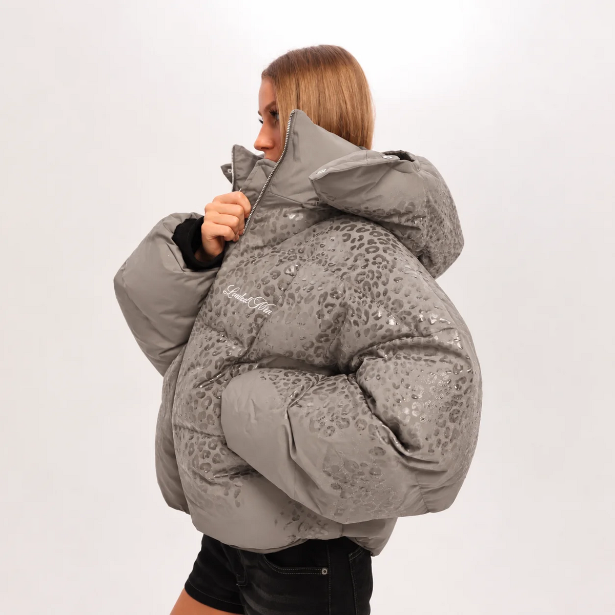 Leo Hooded Puffer - Grey