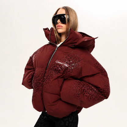 Leo Hooded Puffer - Red
