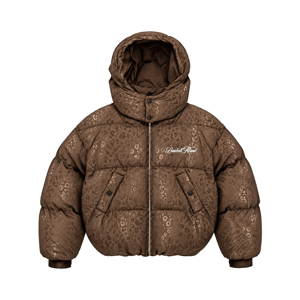 Leo Hooded Puffer - Brown