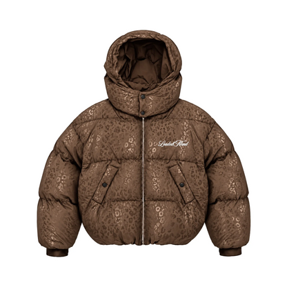 Leo Hooded Puffer - Brown
