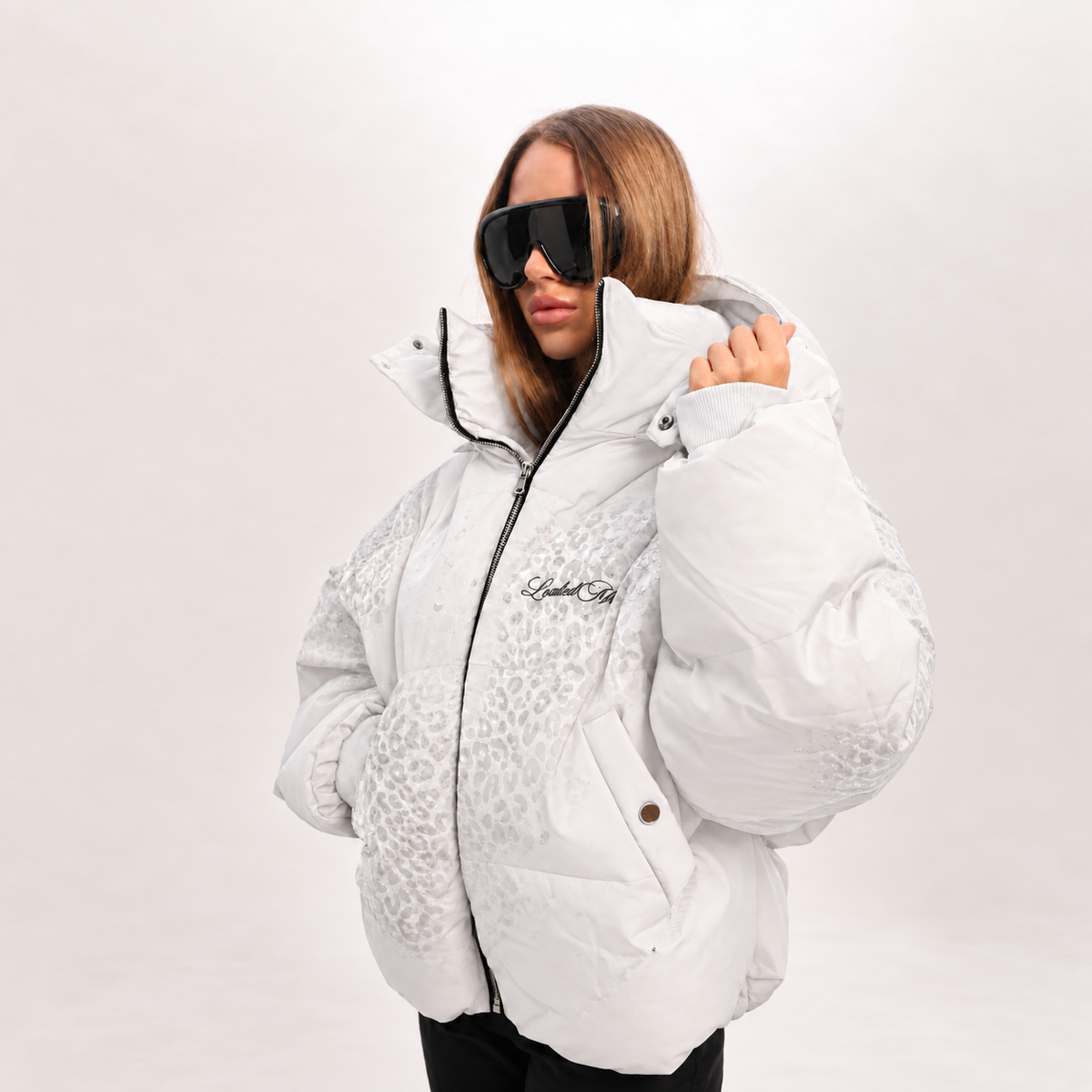 Leo Hooded Puffer - White